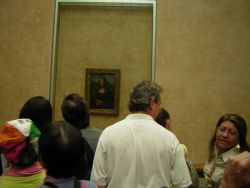 Mona Lisa- bylo zakázáno jí fotit, ale já  neodolala:))))